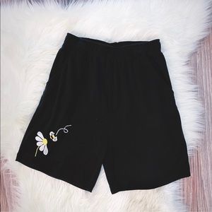 Vintage | Bumblebee Embroidered Sweat Shorts